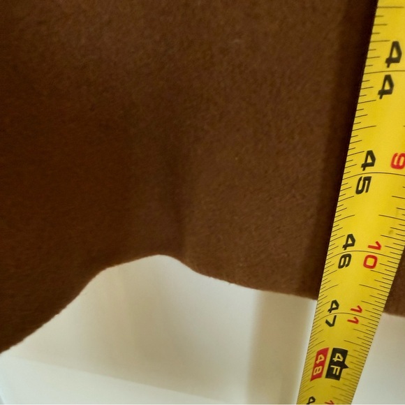 Vintage 60s Jaeger Camelhair Wool Princess Swing Coat Belted Brown Made England - Picture 12 of 15